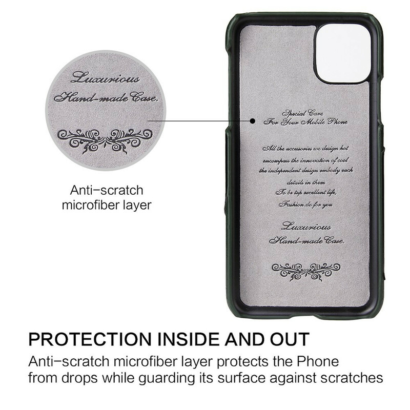 Coque iPhone 11 Pro Porte-Carte et Anneau-Support Fierre Shann