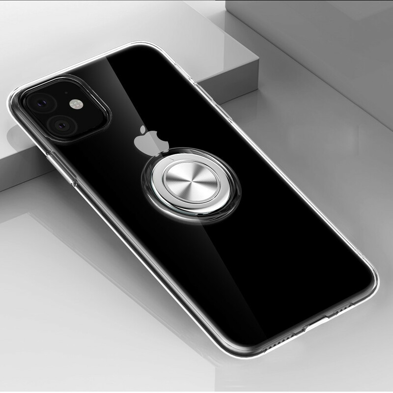 Coque iPhone 13 Pro Max Transparente avec Anneau-Support