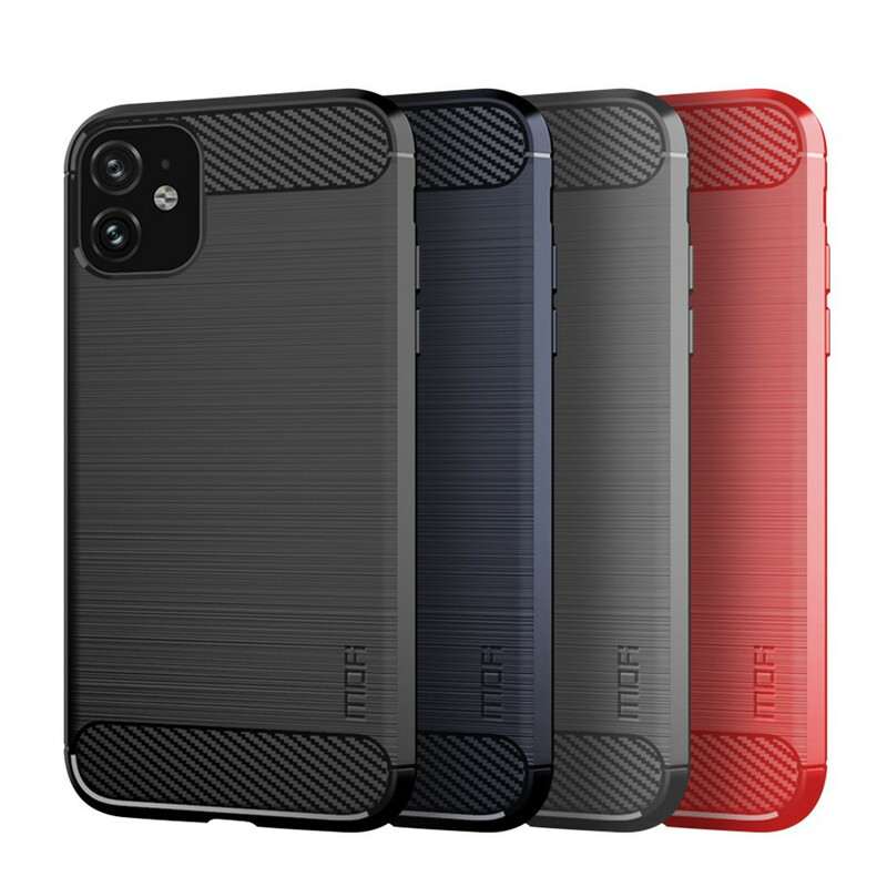 Coque iPhone 11 Fibre Carbone Brossée MOFI