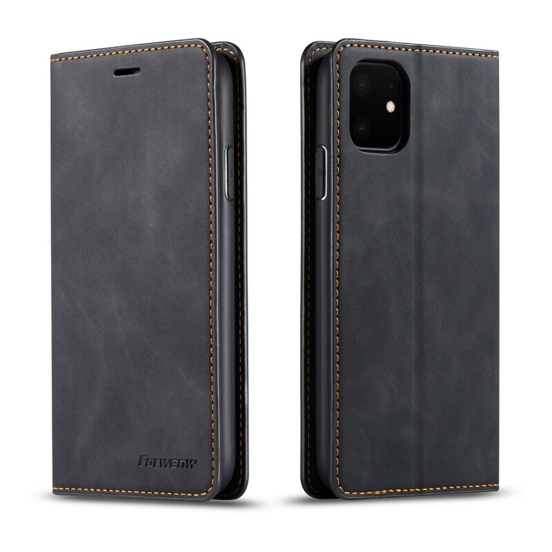 Flip Cover iPhone 11 Effet Cuir FORWENW Flip Cover iPhone 11 Effet Cuir FORWENW