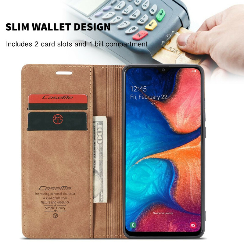 Flip Cover Samsung Galaxy A30 CASEME Simili Cuir Flip Cover Samsung Galaxy A30 CASEME Simili Cuir