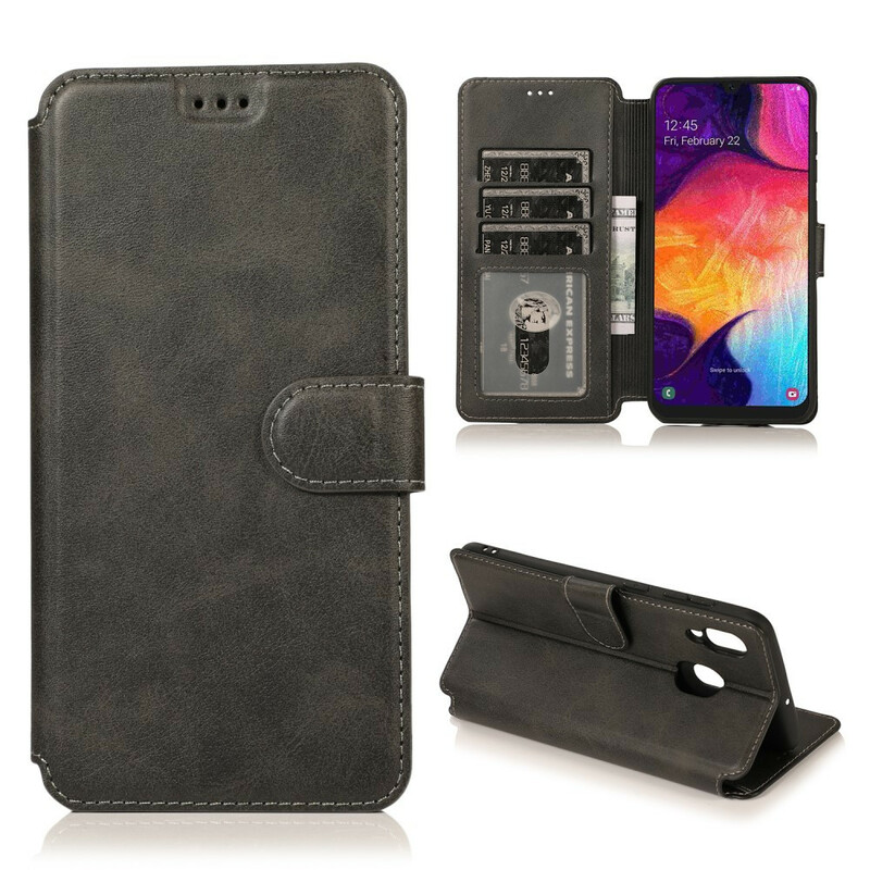 Housse Samsung Galaxy A30 Silicone et Simili Cuir Housse Samsung Galaxy A30 Silicone et Simili Cuir