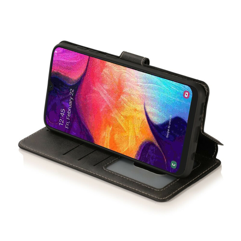Housse Samsung Galaxy A30 Silicone et Simili Cuir Housse Samsung Galaxy A30 Silicone et Simili Cuir