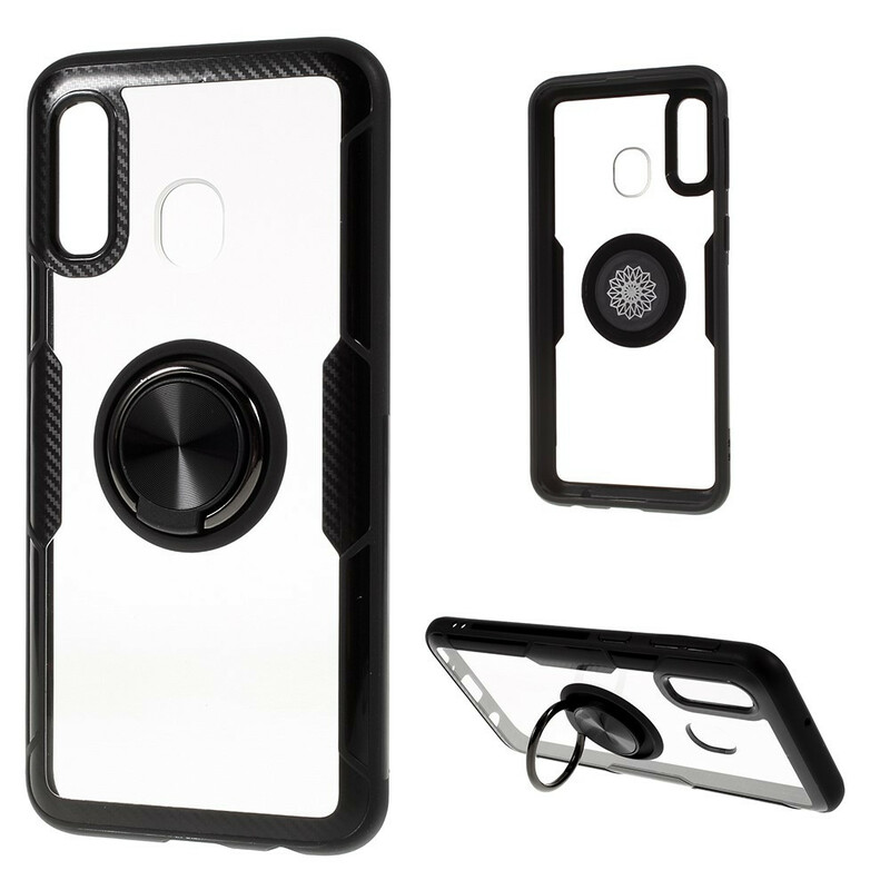 Coque Samsung Galaxy A30 Transparente avec Anneau-Support Coque Samsung Galaxy A30 Transparente avec Anneau-Support