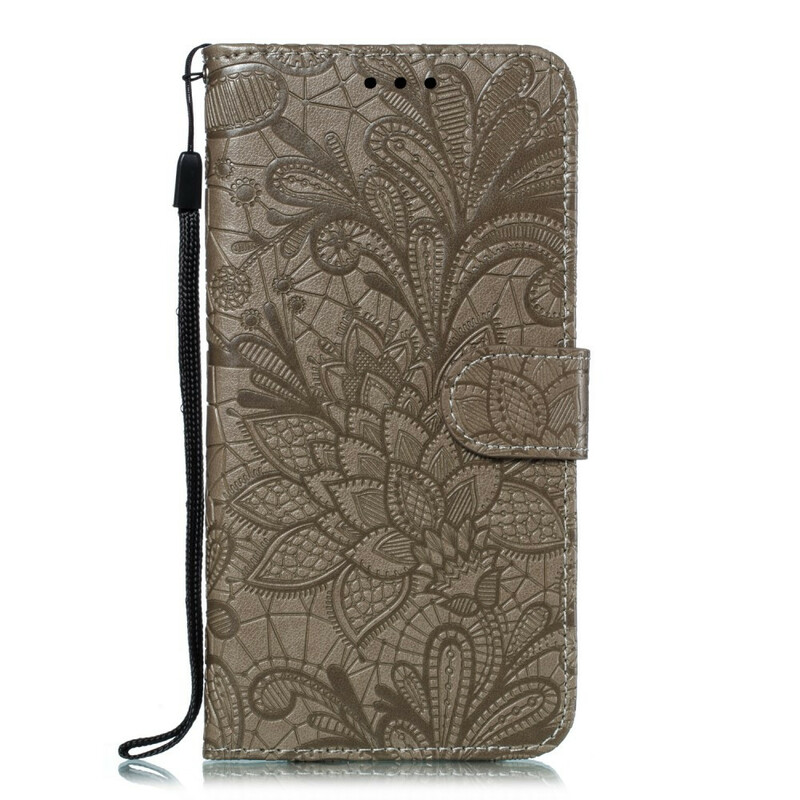 Housse Samsung Galaxy A30 Fleurs Tribales à Lanière Housse Samsung Galaxy A30 Fleurs Tribales à Lanière