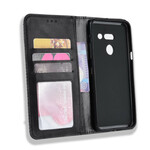 Flip Cover LG G8 ThinQ Effet Cuir Vintage Stylisé Flip Cover LG G8 ThinQ Effet Cuir Vintage Stylisé