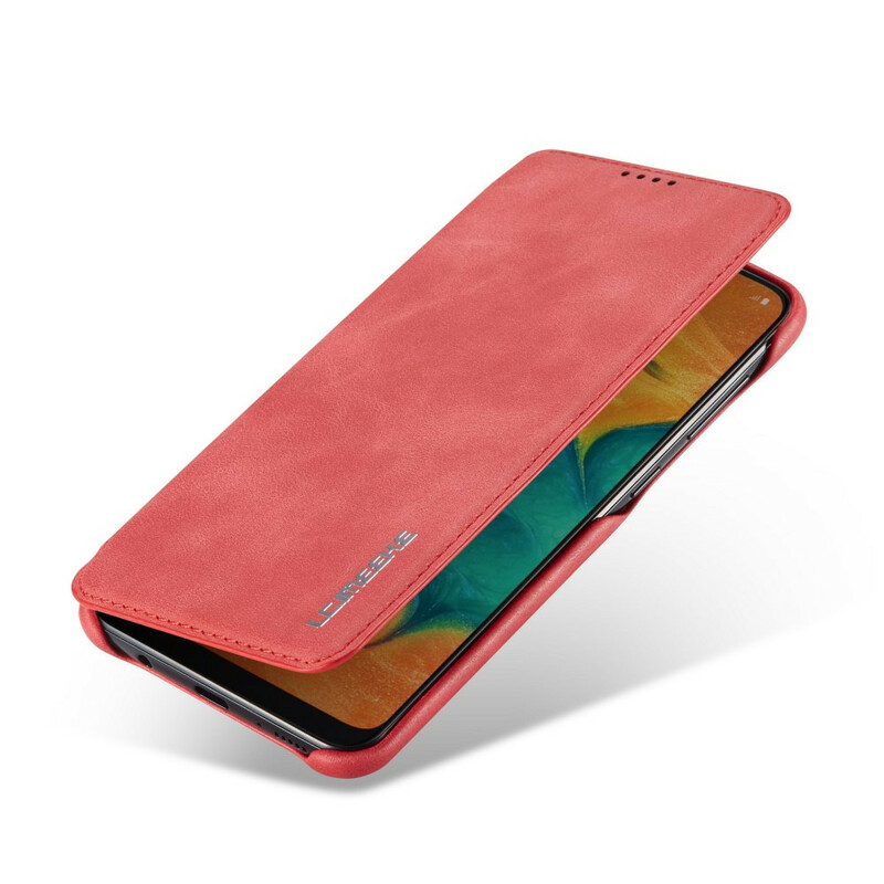 Flip Cover Samsung Galaxy A30 LC.IMEEKE Effet Cuir