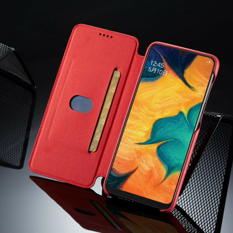 Flip Cover Samsung Galaxy A30 LC.IMEEKE Effet Cuir