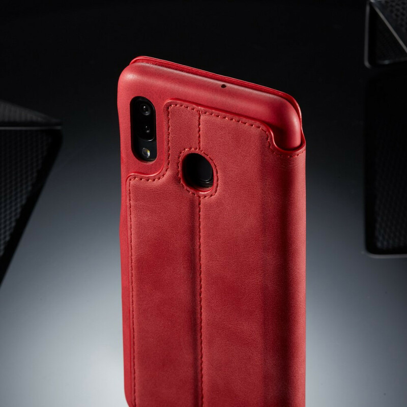 Flip Cover Samsung Galaxy A30 LC.IMEEKE Effet Cuir