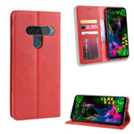 Flip Cover LG G8S ThinQ Effet Cuir Vintage Stylisé Flip Cover LG G8S ThinQ Effet Cuir Vintage Stylisé