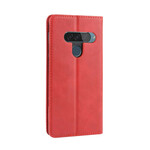 Flip Cover LG G8S ThinQ Effet Cuir Vintage Stylisé Flip Cover LG G8S ThinQ Effet Cuir Vintage Stylisé