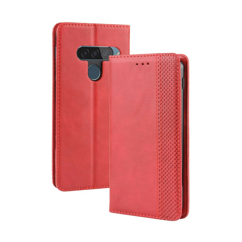 Flip Cover LG G8S ThinQ Effet Cuir Vintage Stylisé Flip Cover LG G8S ThinQ Effet Cuir Vintage Stylisé