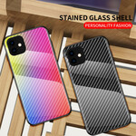 Coque iPhone 11 Pro Max Verre Trempé Fibre Carbone Coque iPhone 11 Pro Max Verre Trempé Fibre Carbone