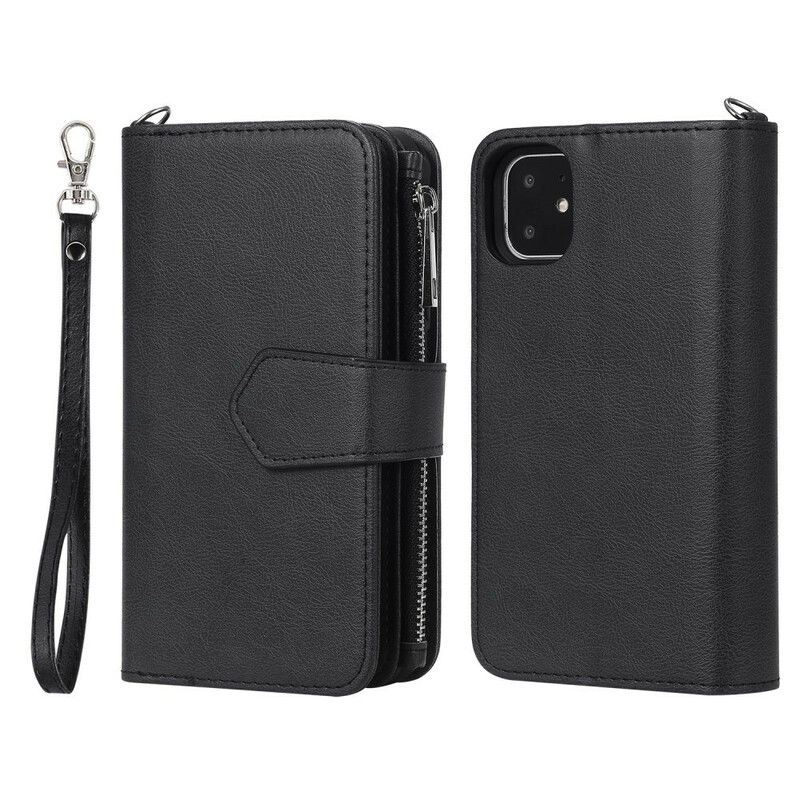 Housse iPhone 11 Coque Détachable Portefeuille Housse iPhone 11 Coque Détachable Portefeuille
