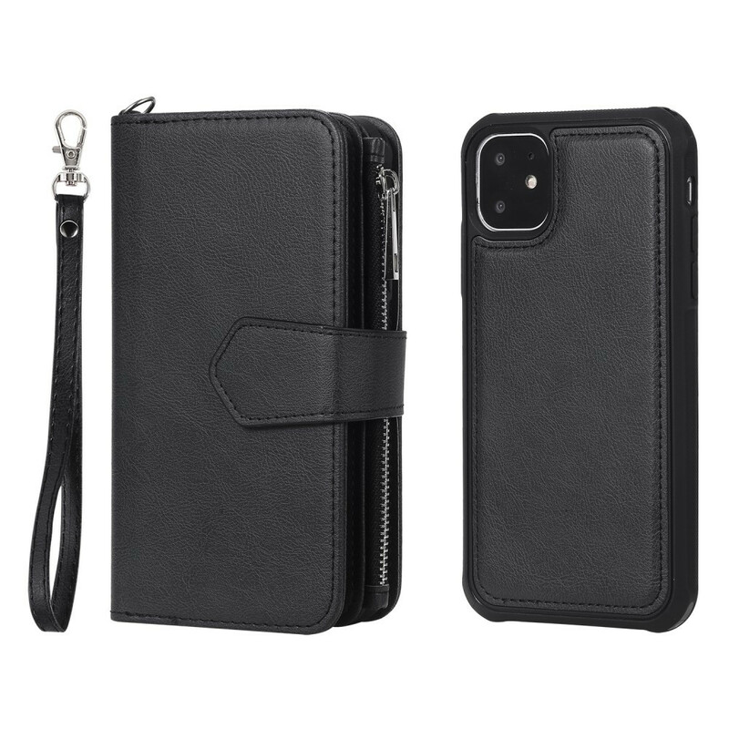 Housse iPhone 11 Coque Détachable Portefeuille Housse iPhone 11 Coque Détachable Portefeuille
