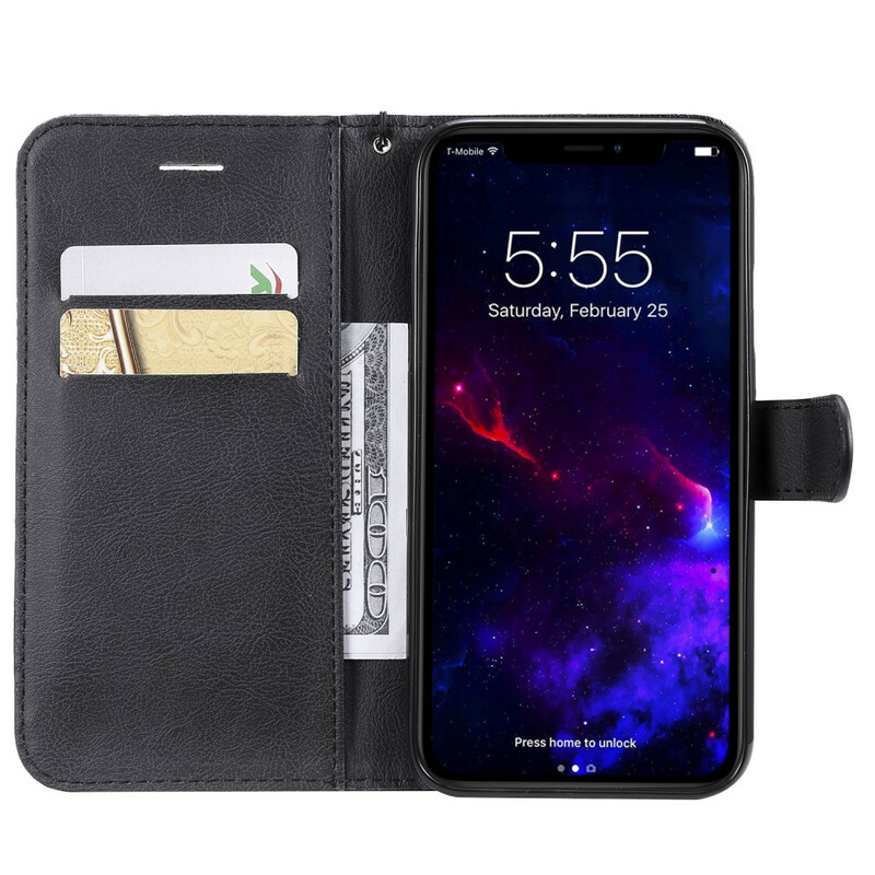 Housse iPhone 11 Effet Cuir à Lanière Housse iPhone 11 Effet Cuir à Lanière