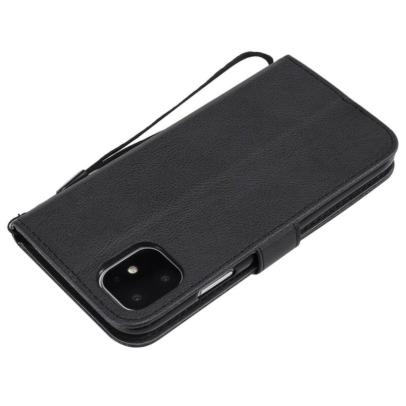 Housse iPhone 11 Effet Cuir à Lanière Housse iPhone 11 Effet Cuir à Lanière