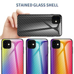 Coque iPhone 11 Pro Verre Trempé Fibre Carbone