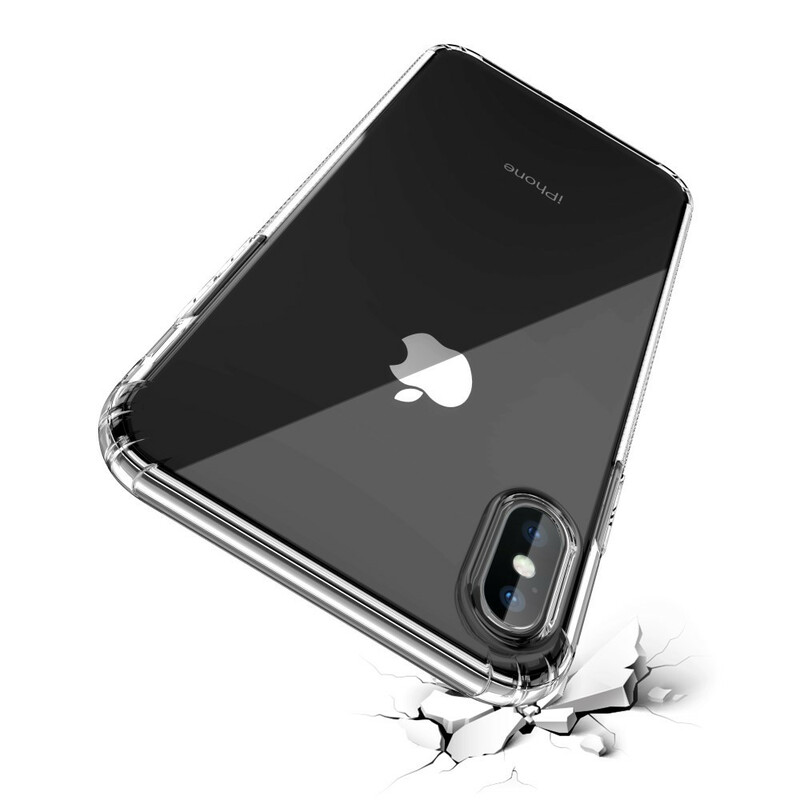 Coque iPhone XS Max Transparente LEEU Coussins Protecteur