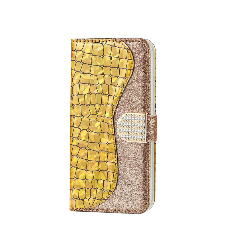 Housse iPhone XS Max Croco Diamants