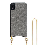 Coque iPhone XS Max Paillettes avec Chaîne Coque iPhone XS Max Paillettes avec Chaîne