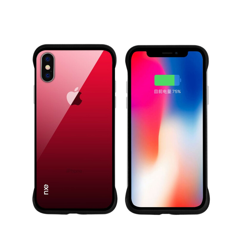 Coque iPhone XS Max NXE Verre Trempé Colors Coque iPhone XS Max NXE Verre Trempé Colors