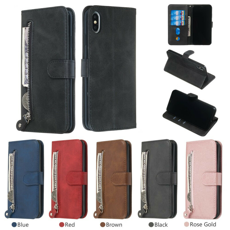 Housse iPhone XS Max Vintage Porte-monnaie Housse iPhone XS Max Vintage Porte-monnaie
