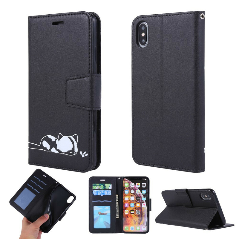 Housse iPhone XS Chat Endormi Housse iPhone XS Chat Endormi