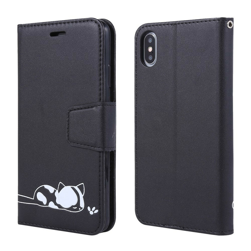Housse iPhone XS Chat Endormi Housse iPhone XS Chat Endormi