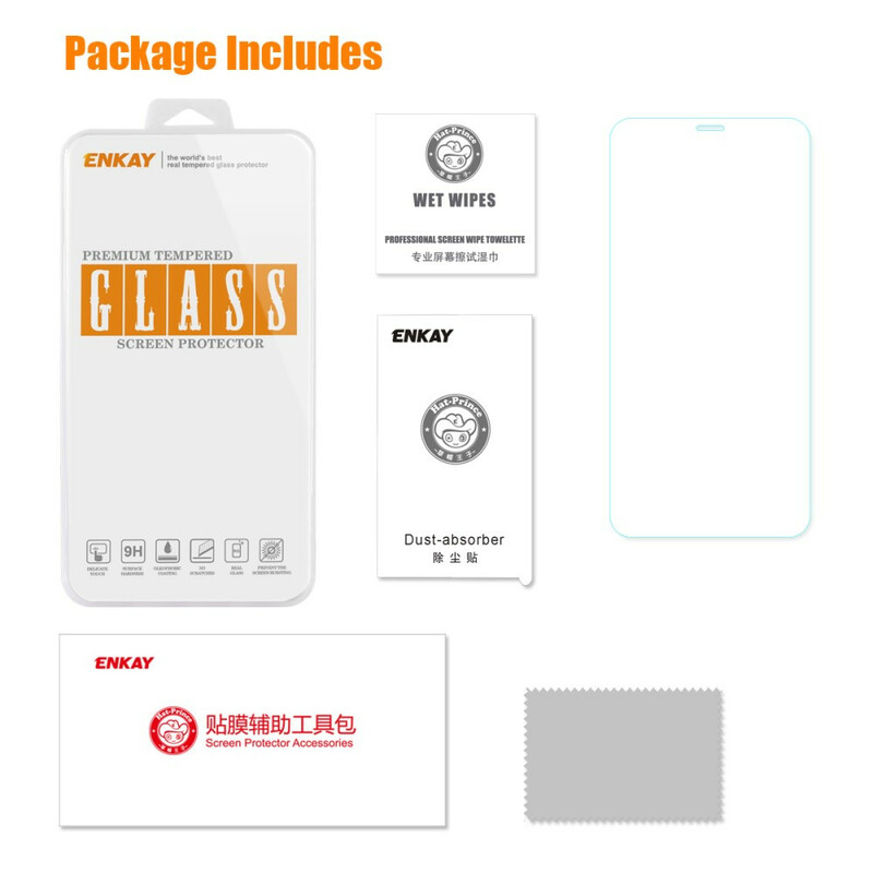 Protection en verre trempé pour l’écran du iPhone 11 ENKAY Protection en verre trempé pour l’écran du iPhone 11 ENKAY