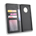 Flip Cover Huawei Mate 30 Pro Effet Cuir Vintage Stylisé Flip Cover Huawei Mate 30 Pro Effet Cuir Vintage Stylisé