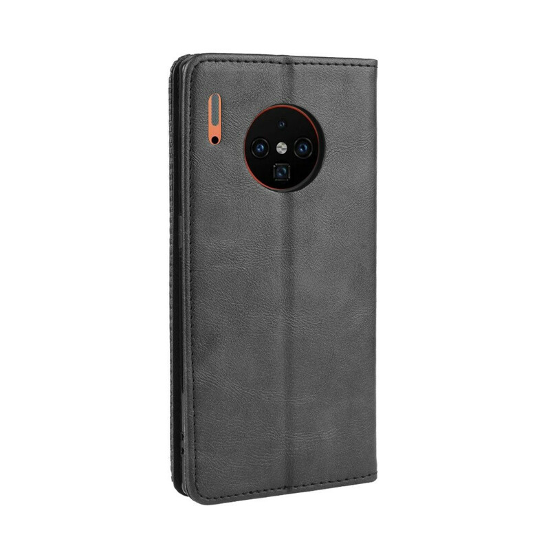 Flip Cover Huawei Mate 30 Pro Effet Cuir Vintage Stylisé Flip Cover Huawei Mate 30 Pro Effet Cuir Vintage Stylisé