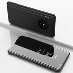 View Cover Huawei Mate 30 Pro Miroir et Effet Cuir View Cover Huawei Mate 30 Pro Miroir et Effet Cuir