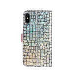 Housse iPhone X Croco Diamants