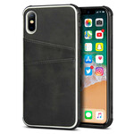 Coque iPhone X Monochrome Double Porte-Cartes