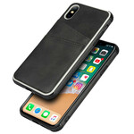 Coque iPhone X Monochrome Double Porte-Cartes