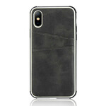 Coque iPhone X Monochrome Double Porte-Cartes Coque iPhone X Monochrome Double Porte-Cartes