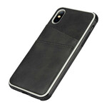 Coque iPhone X Monochrome Double Porte-Cartes Coque iPhone X Monochrome Double Porte-Cartes