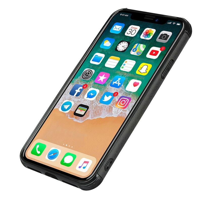 Coque iPhone X Monochrome Double Porte-Cartes Coque iPhone X Monochrome Double Porte-Cartes