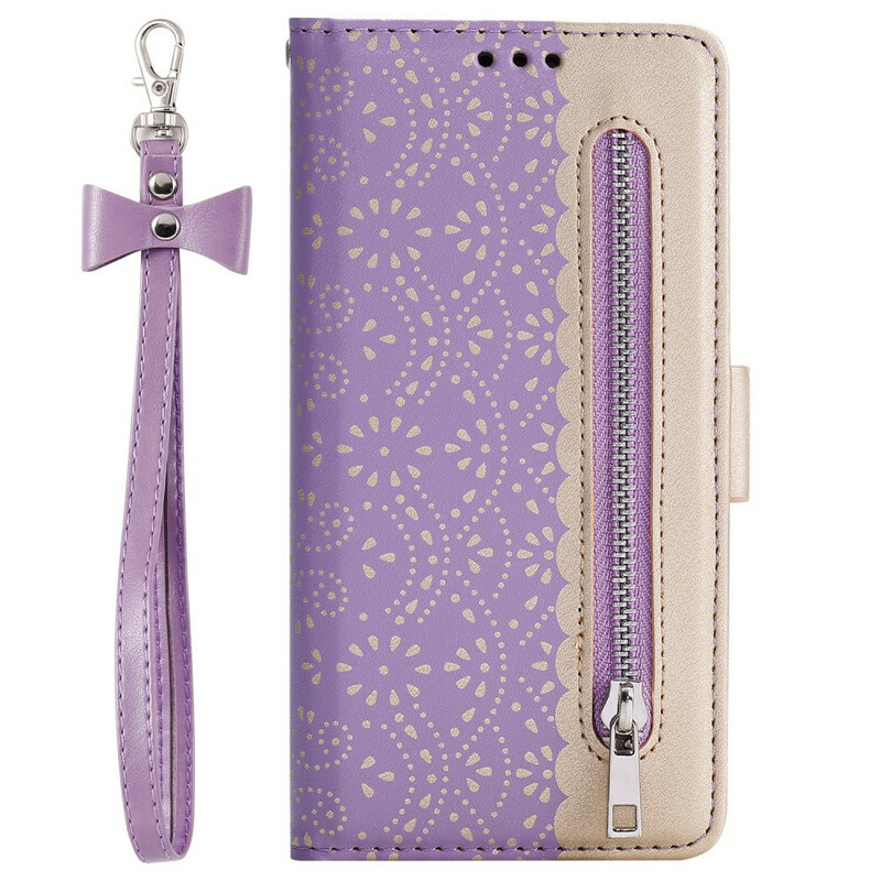 Housse iPhone X Dentelle Porte-Monnaie à Lanière Housse iPhone X Dentelle Porte-Monnaie à Lanière