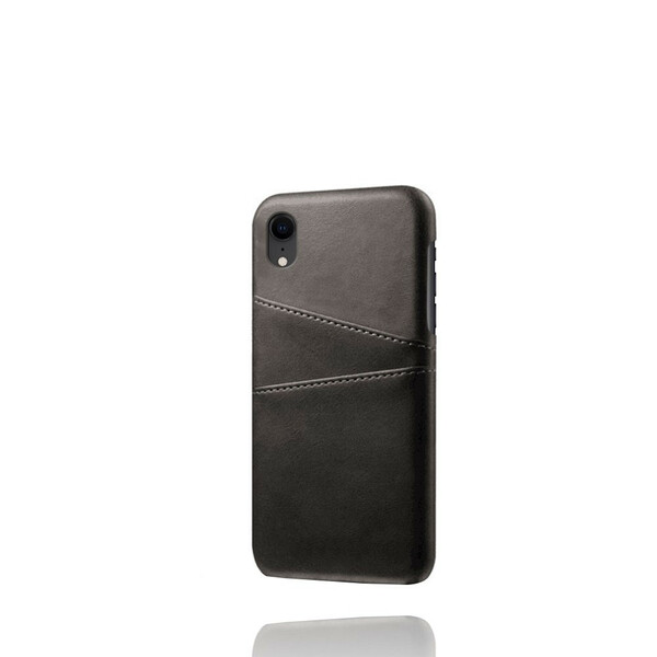 Coque iPhone XR Porte Cartes effet cuir