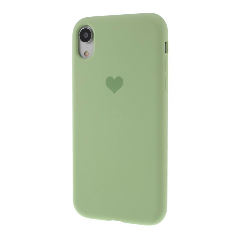 Coque iPhone XR Silicone Coeur