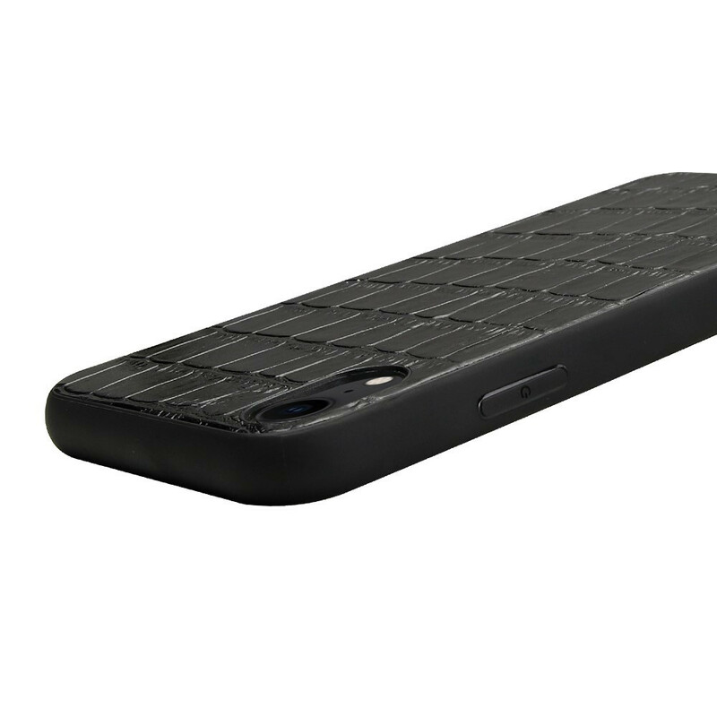 Coque iPhone XR Véritable Cuir Texture Crocodile Coque iPhone XR Véritable Cuir Texture Crocodile