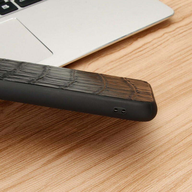 Coque iPhone XR Véritable Cuir Texture Crocodile Coque iPhone XR Véritable Cuir Texture Crocodile