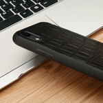 Coque iPhone XR Véritable Cuir Texture Crocodile Coque iPhone XR Véritable Cuir Texture Crocodile