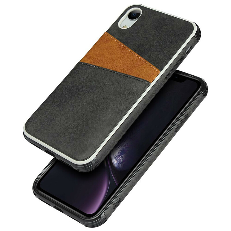 Coque iPhone XR Bicolore Double Porte-Cartes Coque iPhone XR Bicolore Double Porte-Cartes