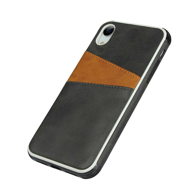 Coque iPhone XR Bicolore Double Porte-Cartes Coque iPhone XR Bicolore Double Porte-Cartes
