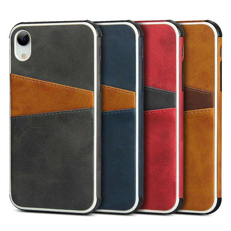 Coque iPhone XR Bicolore Double Porte-Cartes Coque iPhone XR Bicolore Double Porte-Cartes