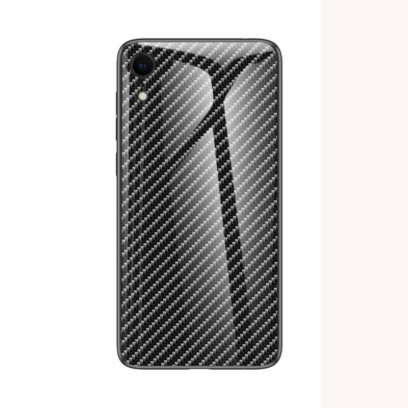 Coque iPhone XR Verre Trempé Fibre Carbone