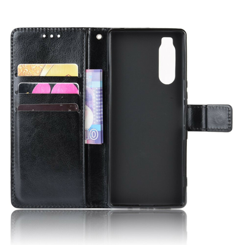 Housse Sony Xperia 5 Simili Cuir Flashy Housse Sony Xperia 5 Simili Cuir Flashy